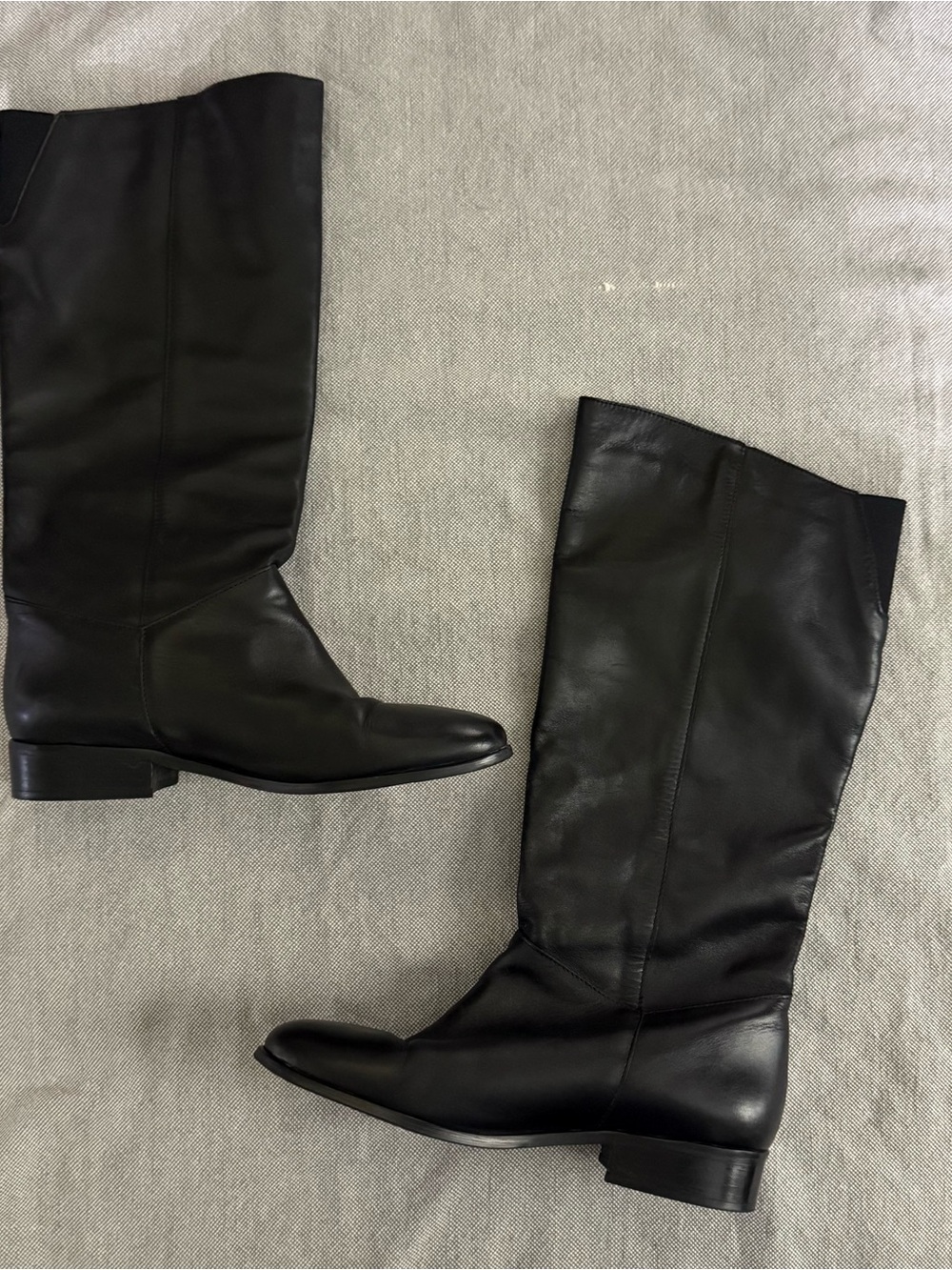 70s JCPenney Black Leather Shoe Label Detail - Picture 3 of 7